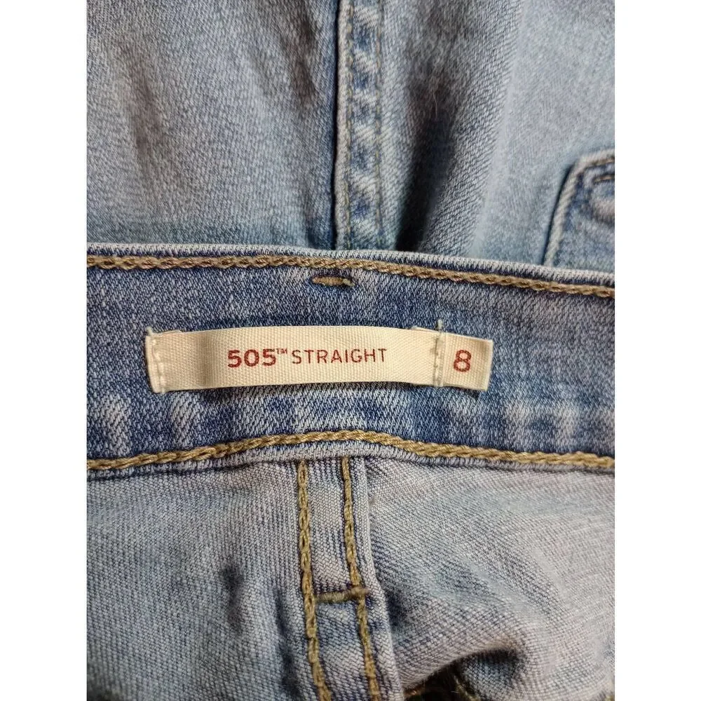 Levi's Jeans Ladies‎ 8 505 Straight Light Wash